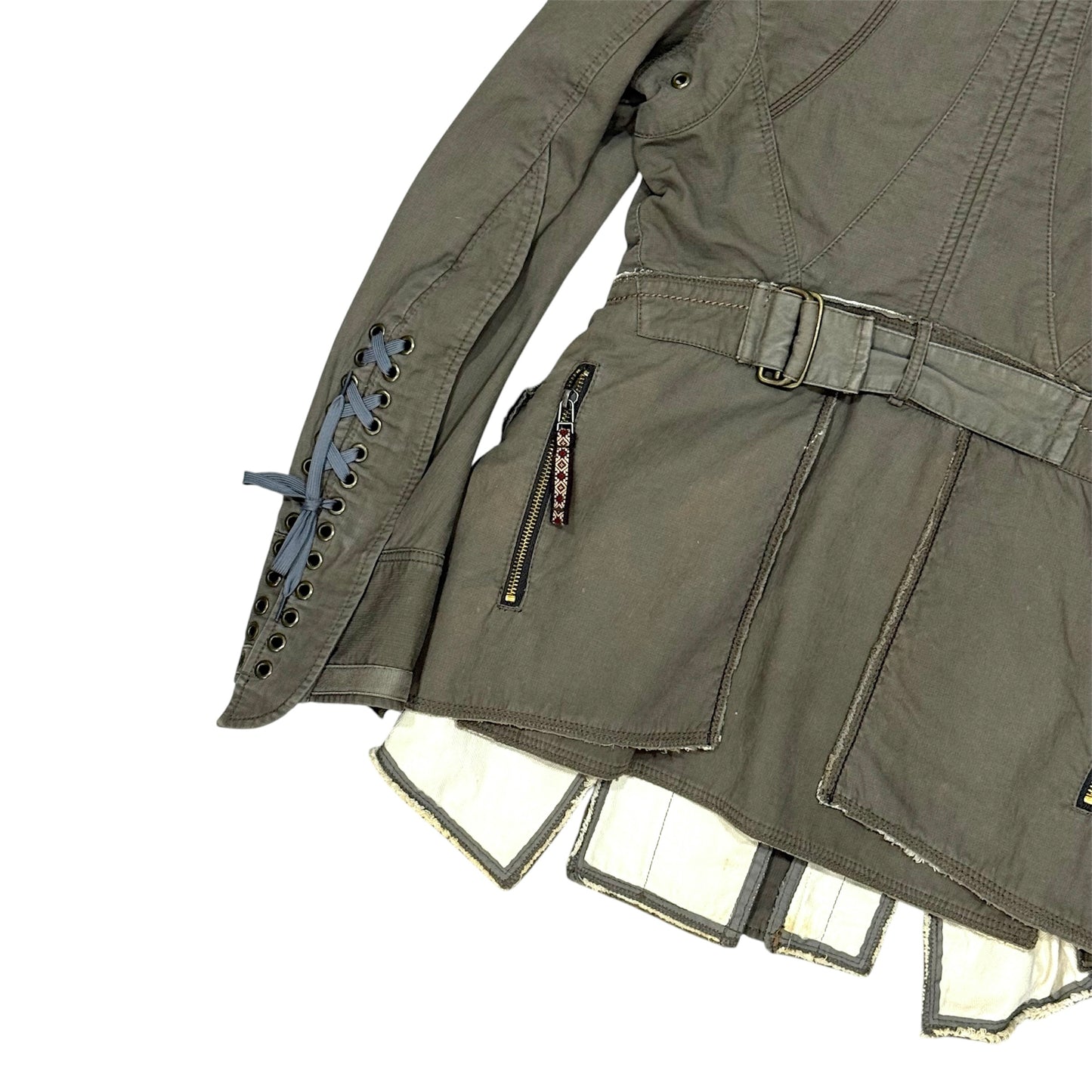 MARITHE FRANCOIS GIRBAUD KHAKI JACKET