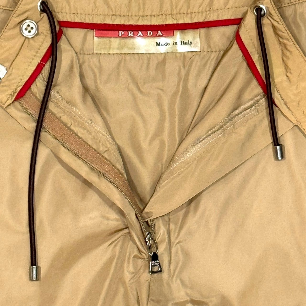 PRADA SPORTS BROWN NYLON PANTS