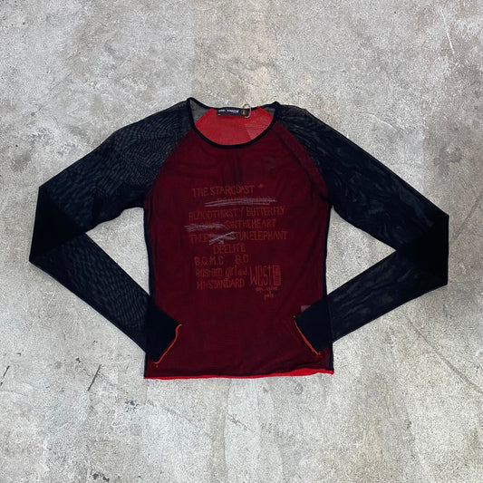 cop. copine mesh long sleeve