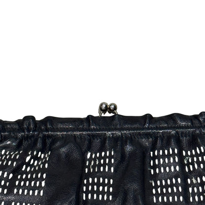 MIU MIU2000S BLACK&WHITE STITCHES SHOULDER BAG