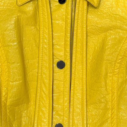 DOLCE & GABBANA 2000S YELLOW TRENCH COAT