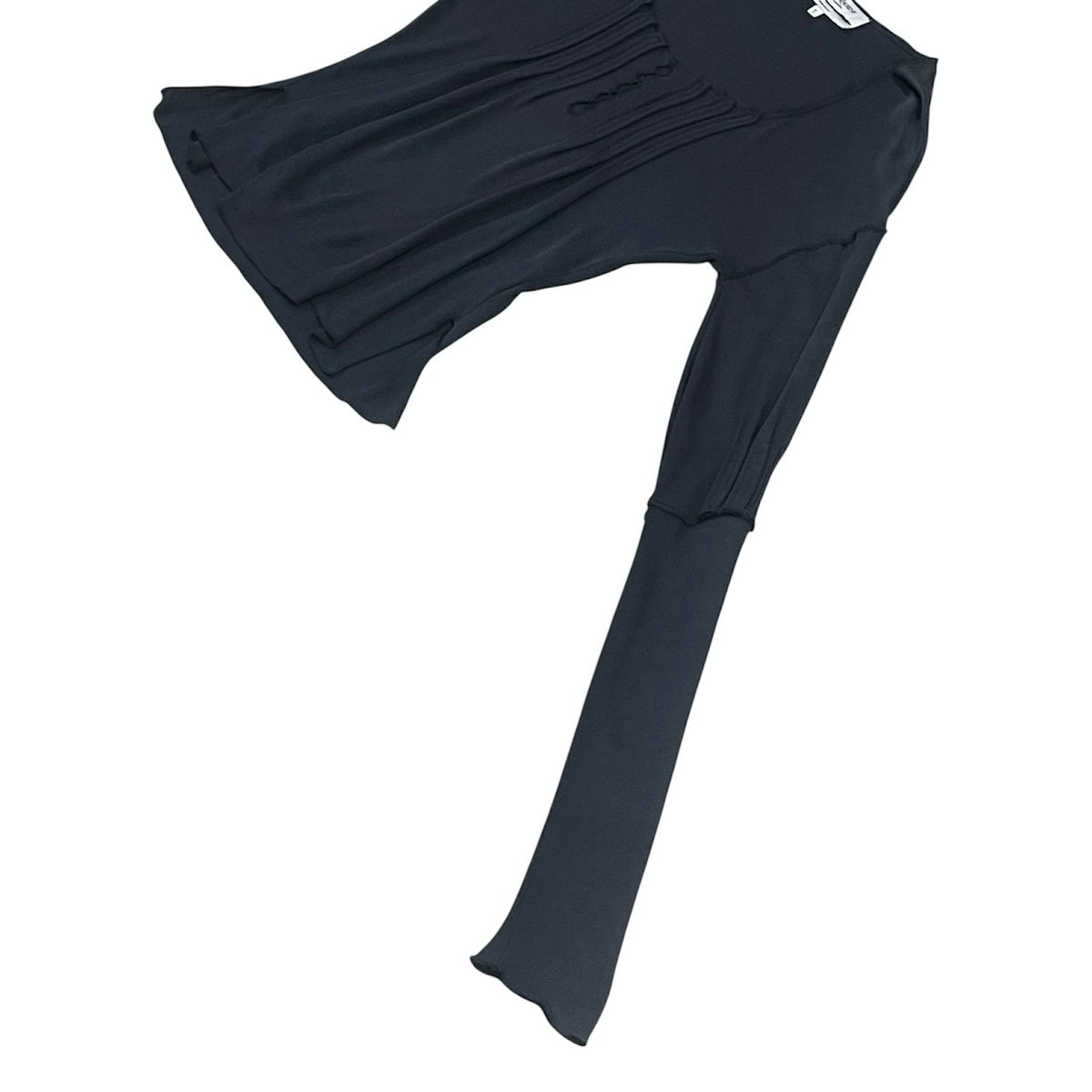 YVES SAINT LAURENT RIVE GAUCHE BLACK BLOUSES TOP