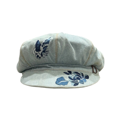 CHRISTIAN DIOR DENIM NEWS BOY HAT