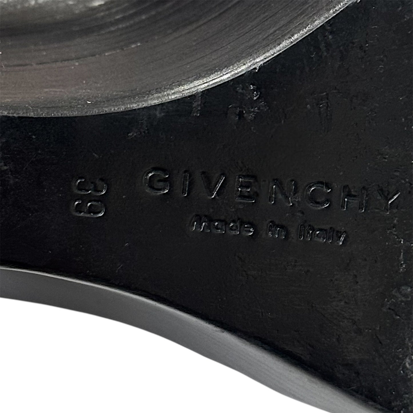 GIVENCHY BLACK LACE UP ANKLE WEDGE BOOTS