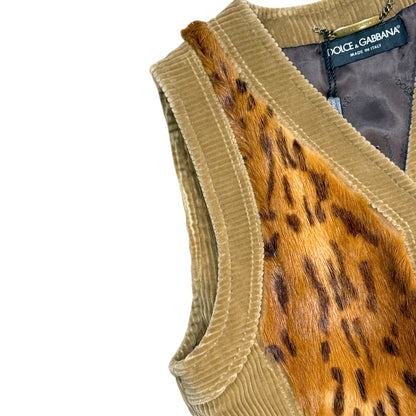 DOLCE&GABBANA WIESEL FUR VEST