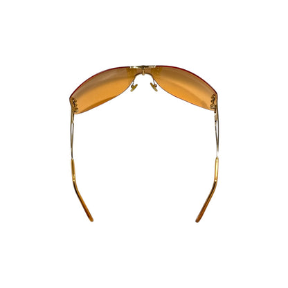 CHRISTIAN DIOR ORANGE DIORELLA SUNGLASSES