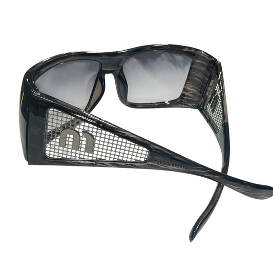 MIU MIU DARK BROWN 2000S MESH SUNGLASSES