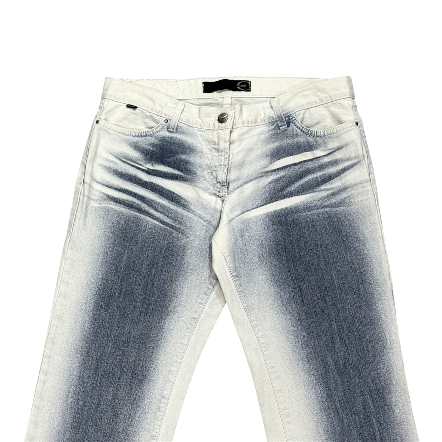 JUST CAVALLI SNOW DYED DENIM  PANTS