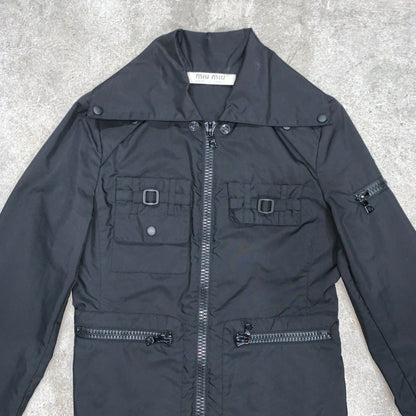 MIU MIU NYLON UTILITY JACKET