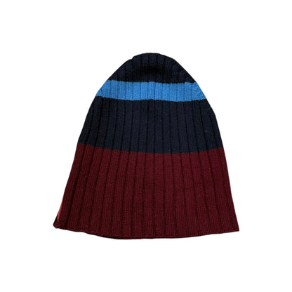 PRADA SPORT STRIPED KNIT BEANIE