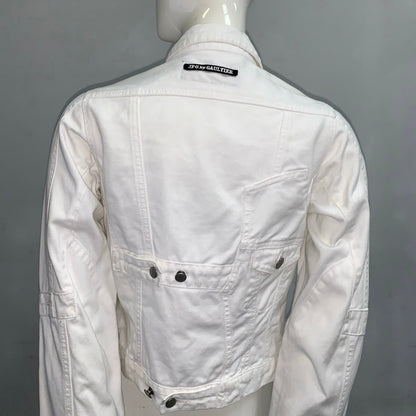 JEAN PAUL GAULTIER WHITE DENIM JACKET