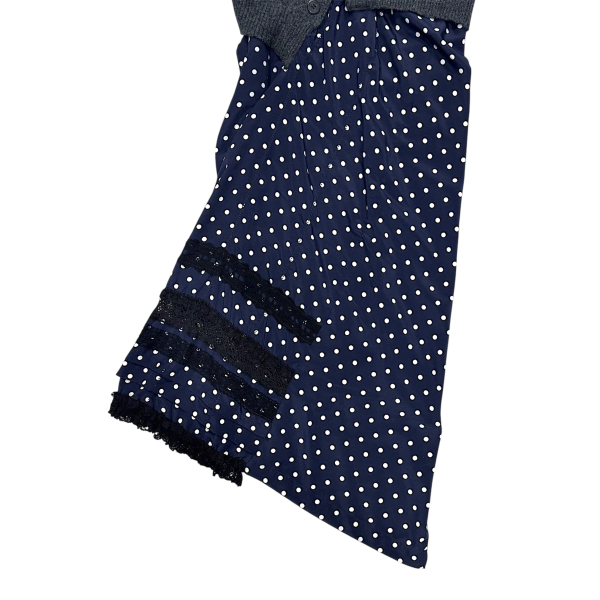 JUNYA WATANABE 2007 POLKA DOT CARDIGAN WRAP DRESS