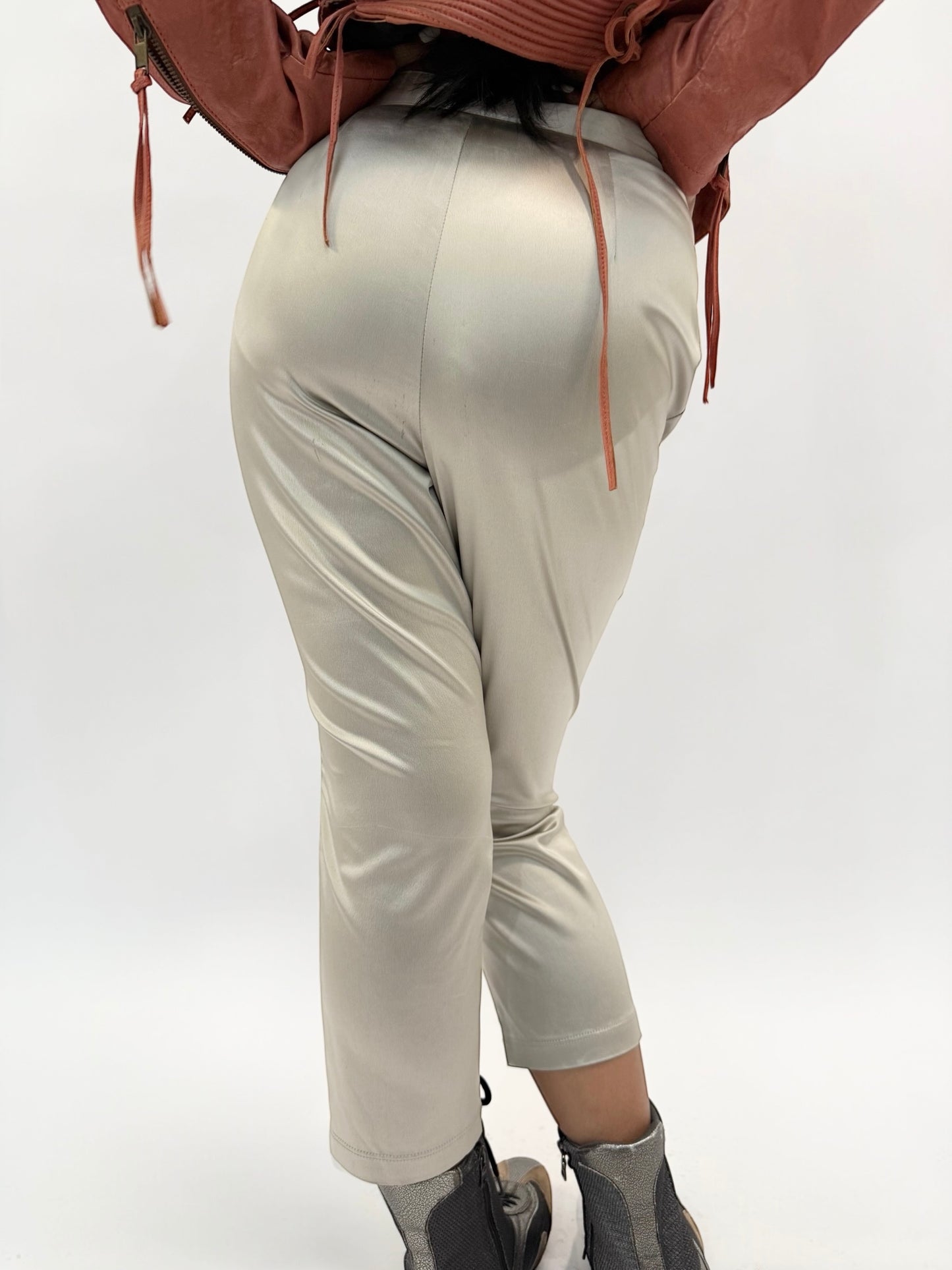 DOLCE & GABBANA METALLIC PANTS