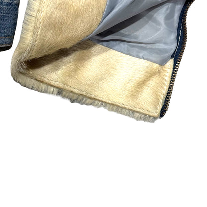 DOLCE & GABBANA FUR DENIM JACKET