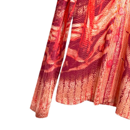 JEAN PAUL GAULTIER 2000S TROMPE L’OEIL CARDIGAN PRINT TOP