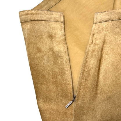 GUCCI CAMEL SUEDE SKIRT