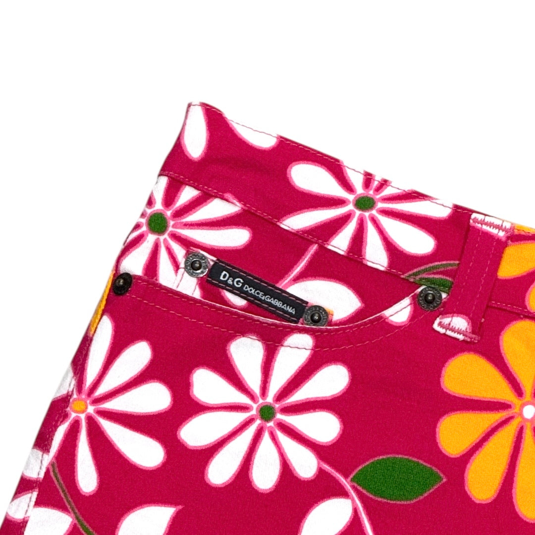 DOLCE & GABBANA FLORAL PENCIL SKIRT