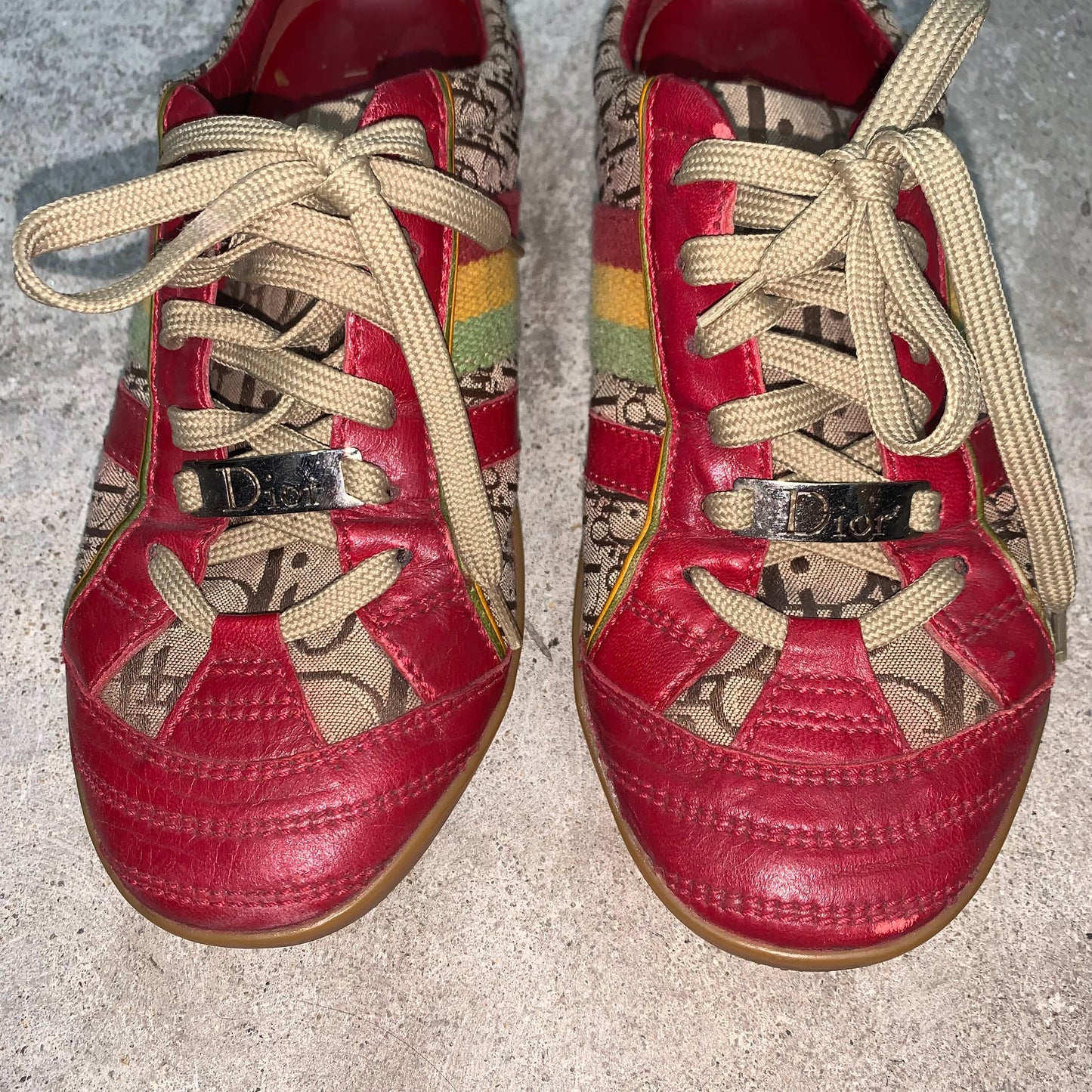 Christian Dior Rasta monogram sneakers