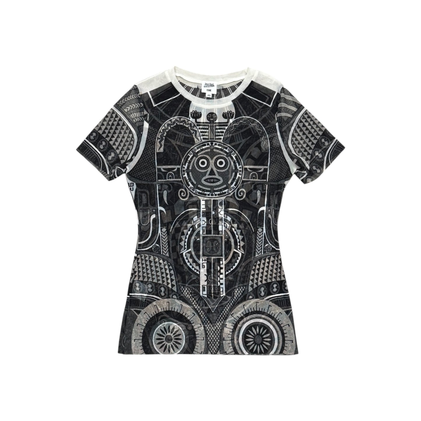 JEAN PAUL GAULTIER ETHNIC MESH TOP