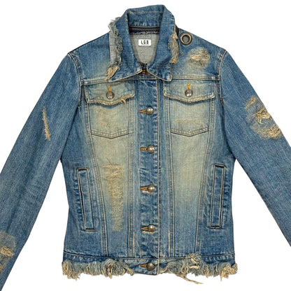 L.G.B DISTRESS DENIM JACKET