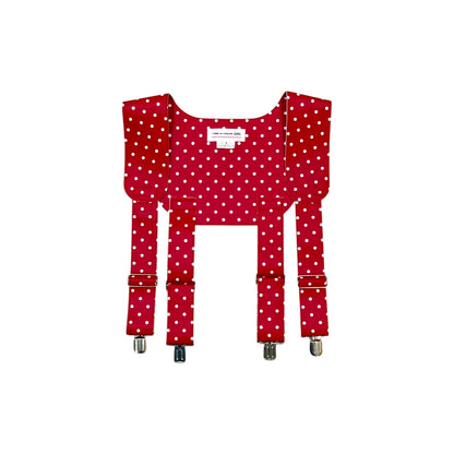 COMME DES GARÇON GIRL RED POLKA DOTS SUSPENDER