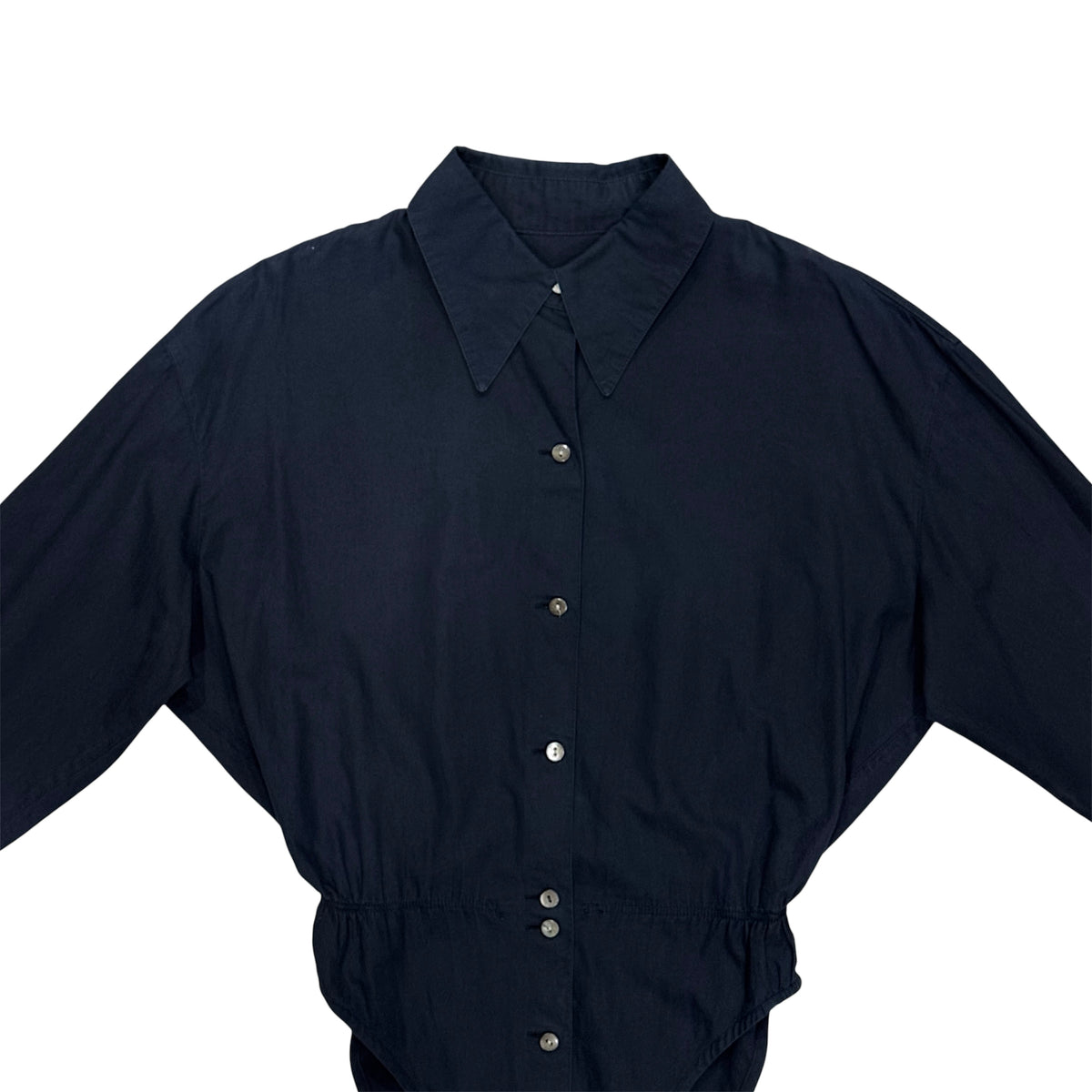 JUNIOR GAULTIER NAVY BUTTONED UP BODYSUIT