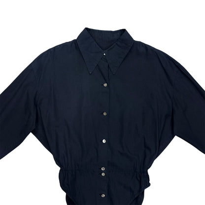 JUNIOR GAULTIER NAVY BUTTONED UP BODYSUIT