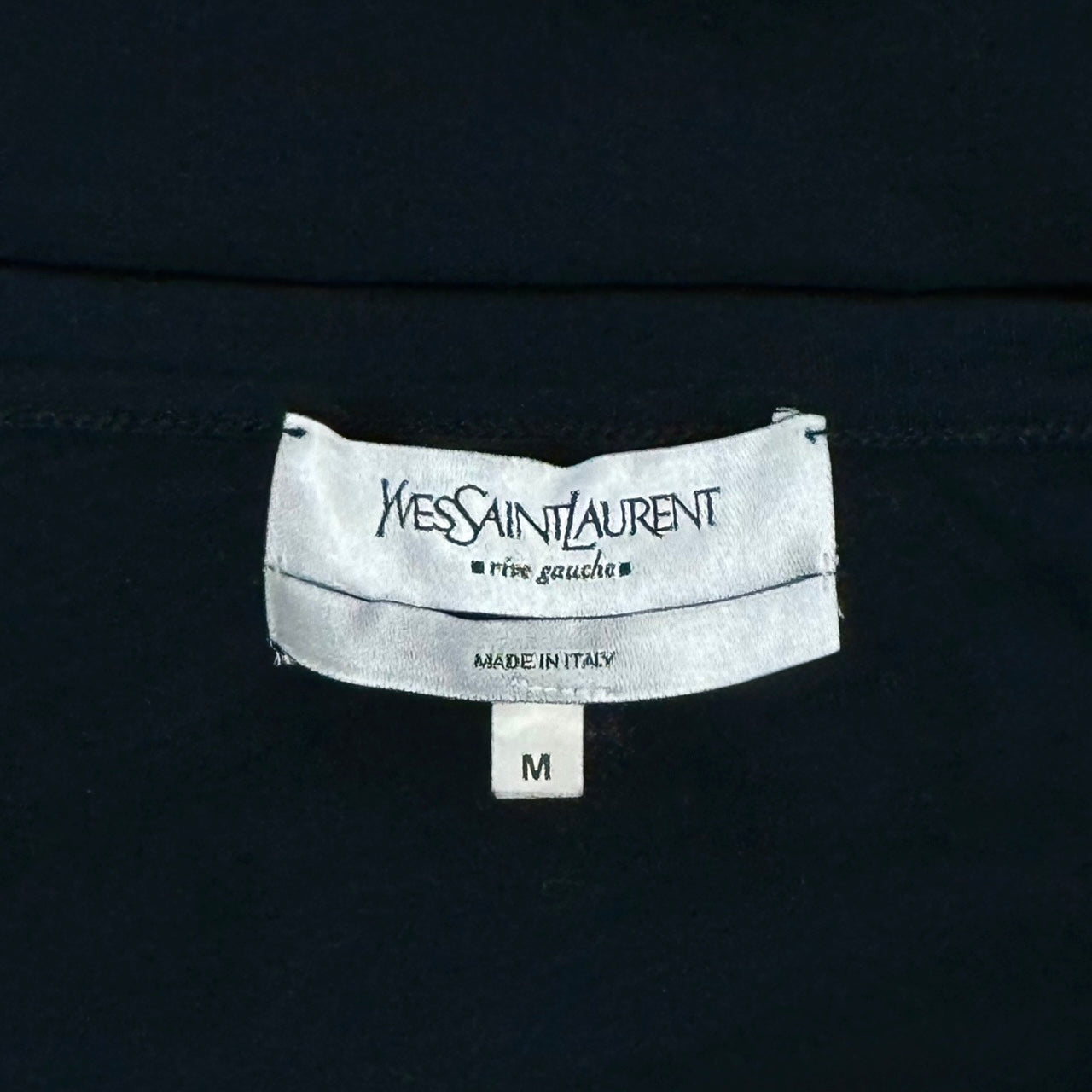 YVES SAINT LAURENT GOLD LOGO ASYMMETRY TANK TOP