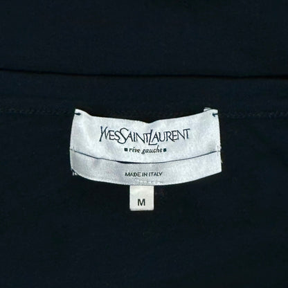 YVES SAINT LAURENT GOLD LOGO ASYMMETRY TANK TOP