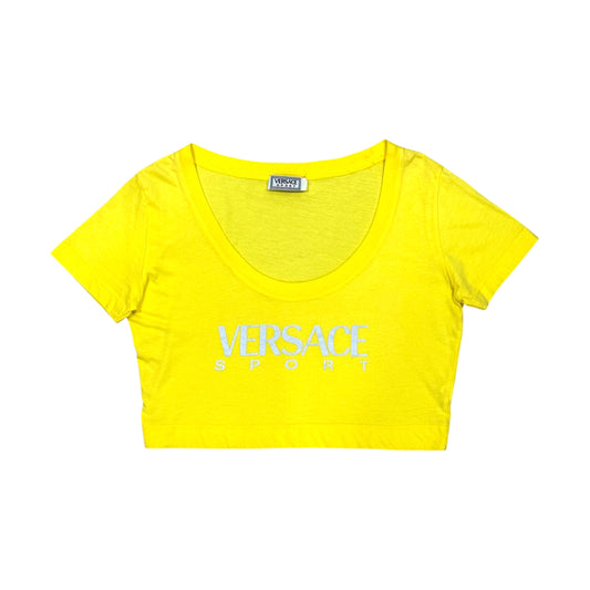 VERSACE SPORT NEON YELLOW CROP TOP