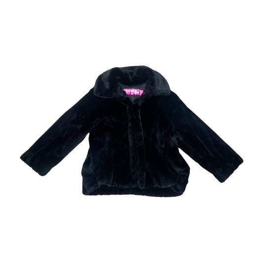 JUNYA WATANABE MAN BLACK FAUX FUR JACKET