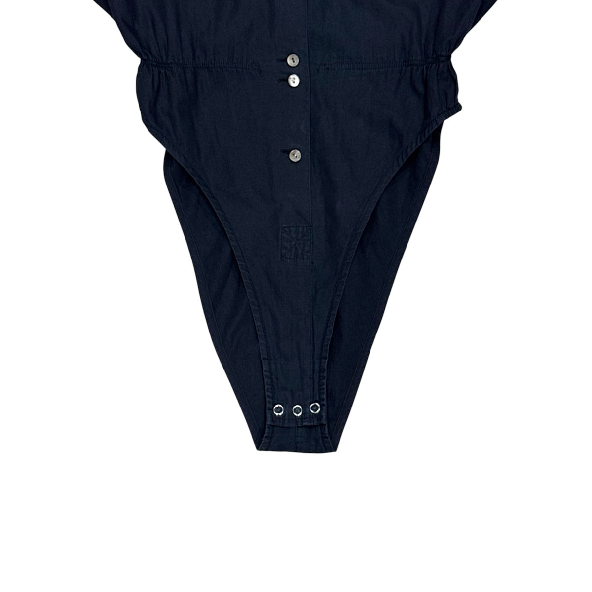 JUNIOR GAULTIER NAVY BUTTONED UP BODYSUIT