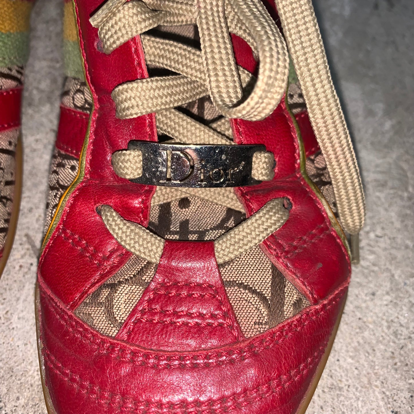 Christian Dior Rasta monogram sneakers