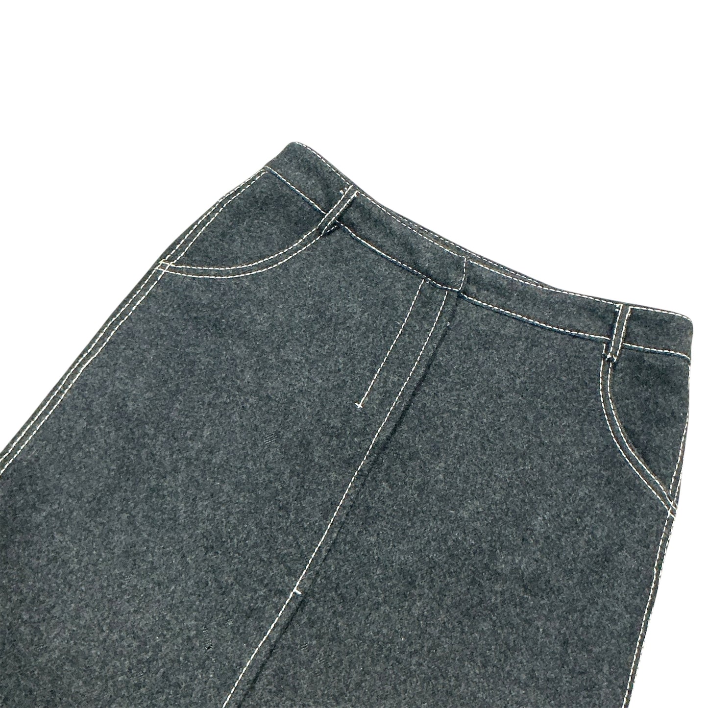 PRADA SPORTS GREY WOOL SKIRT