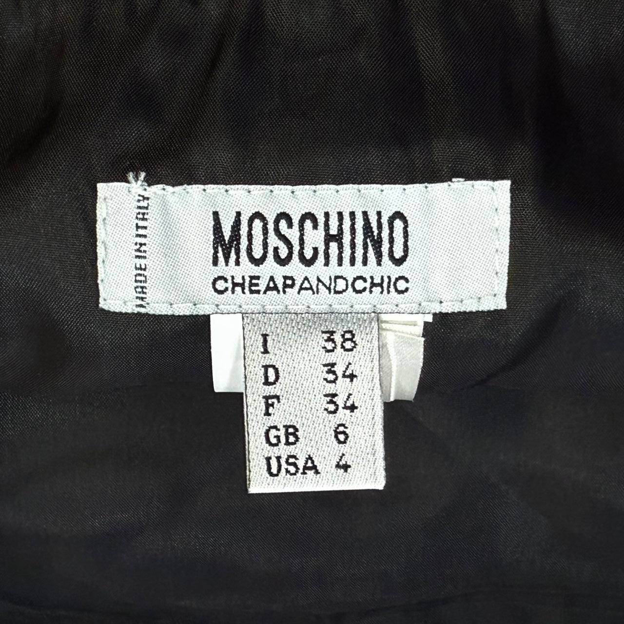 MOSCHINO BLACK SEQUIN SKIRT