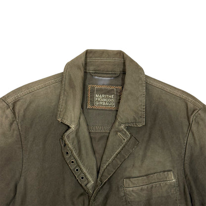 MARITHE FRANCOIS GIRBAUD WASHED KHAKI BLAZER