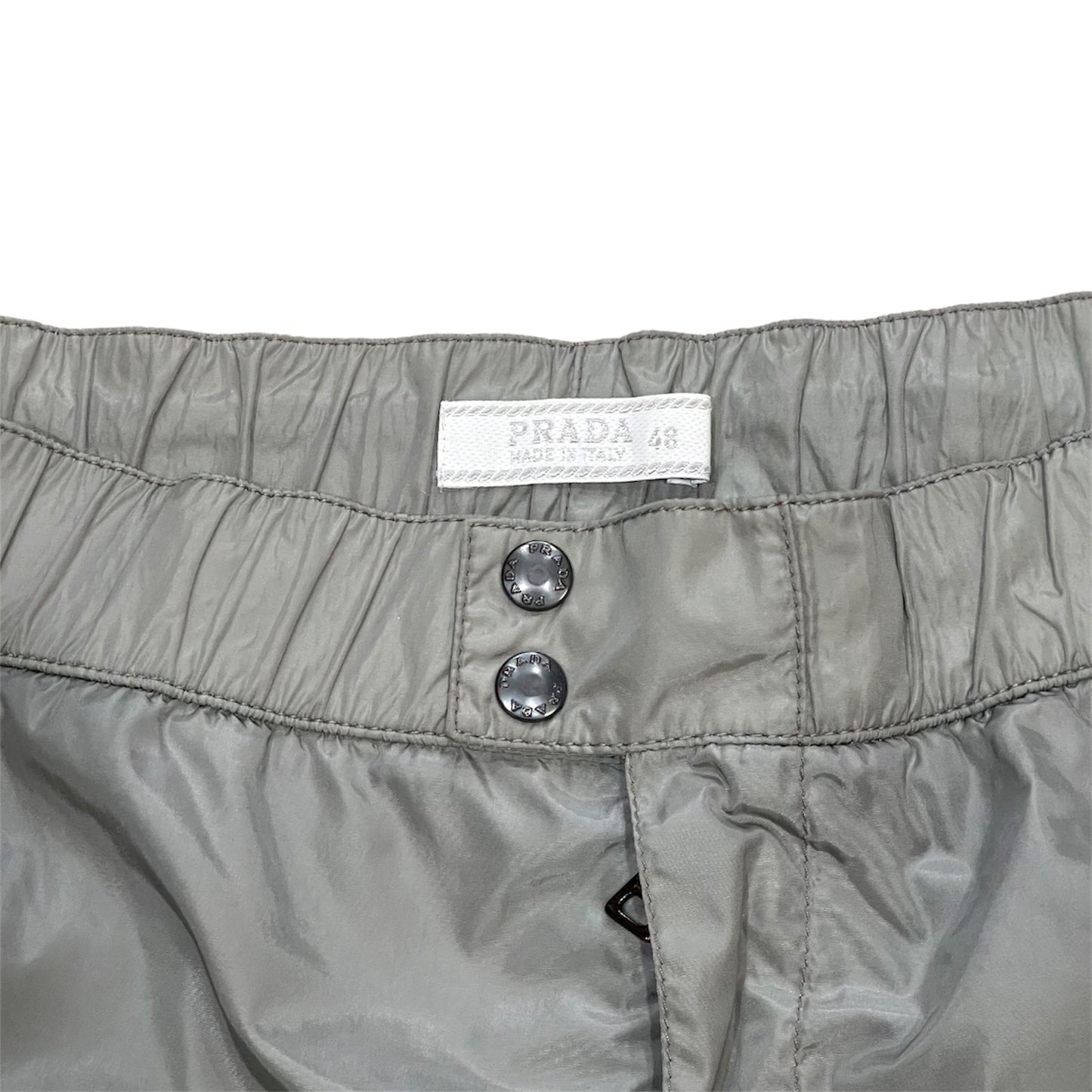PRADA GREY NYLON SHORT