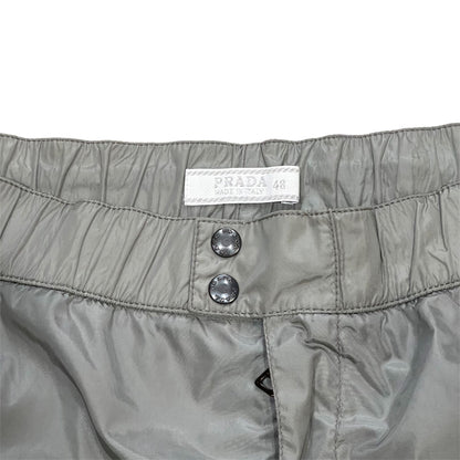 PRADA GREY NYLON SHORT
