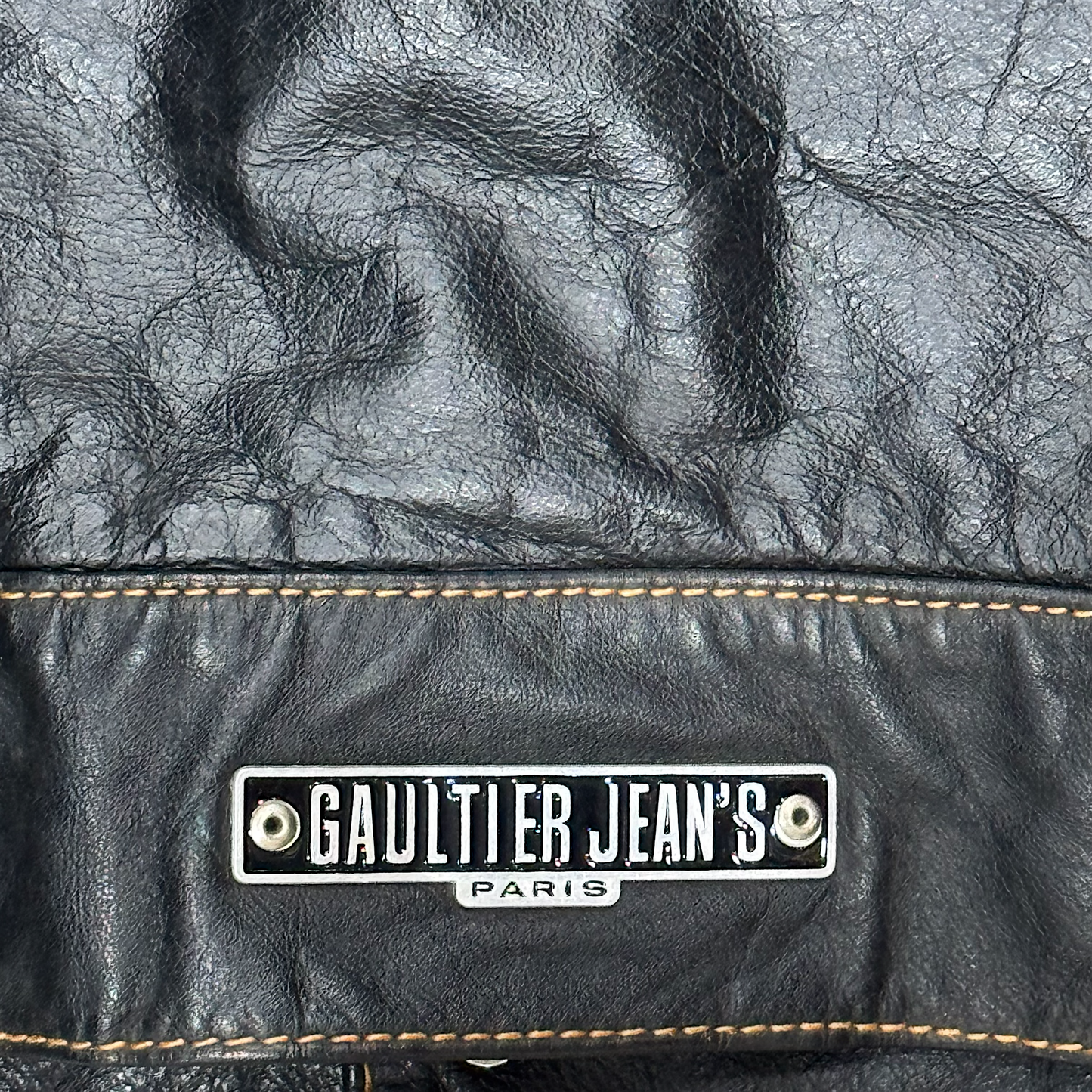 GAULTIER JEAN’S DARK BROWN LEATHER FUR VEST
