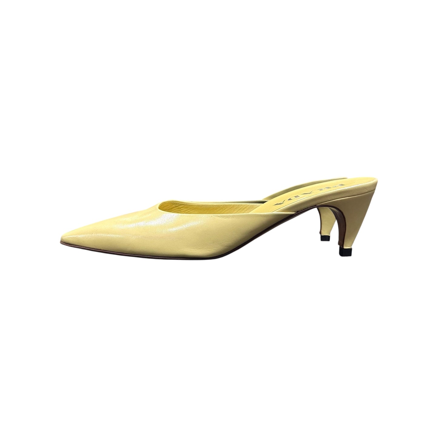 PRADA YELLOW LIME MULES