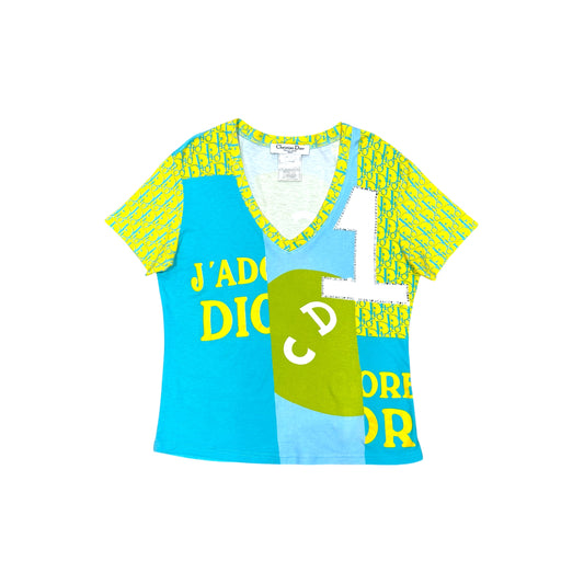 CHRISTIAN DIOR 2005 MULTICOLOUR NEON TOP