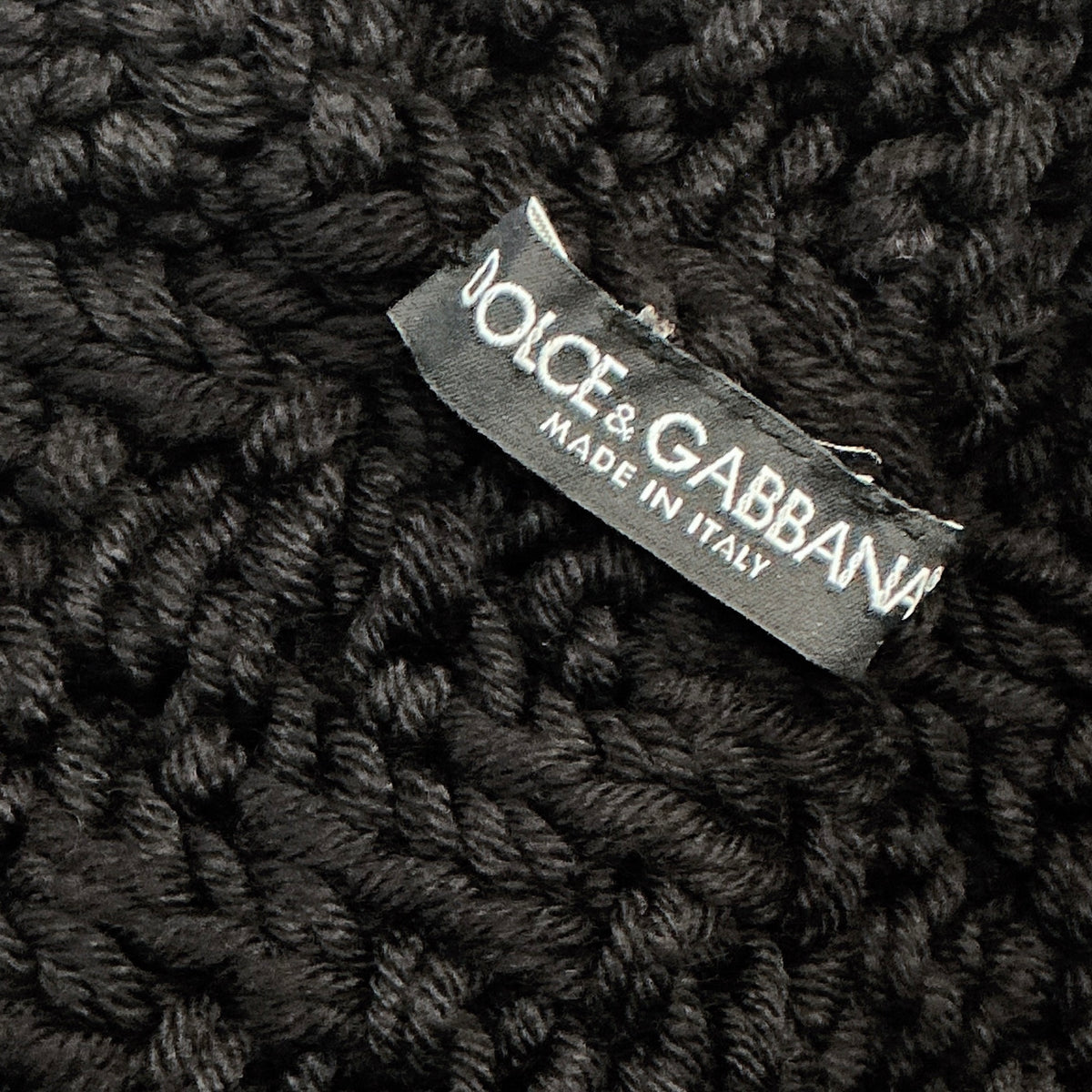 DOLCE & GABBANA BLACK KNIT SKIRT