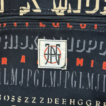 JEAN PAUL GAULTIER JPG SCRIPT LOGO ALL-OVER PRINT TOTE BAG