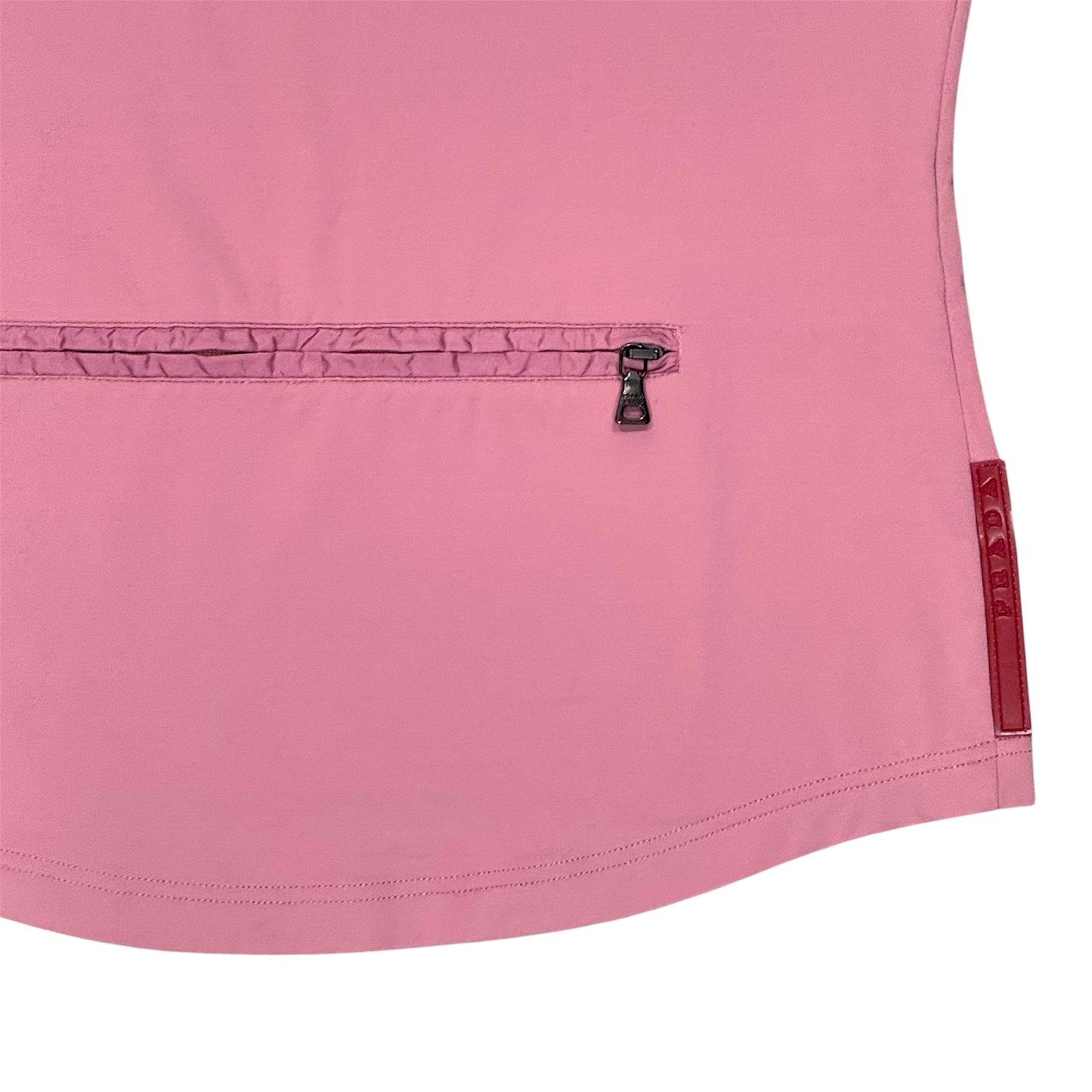 PRADA SPORT 00S PINK TURTLE NECK LOONG SLEEVE TOP
