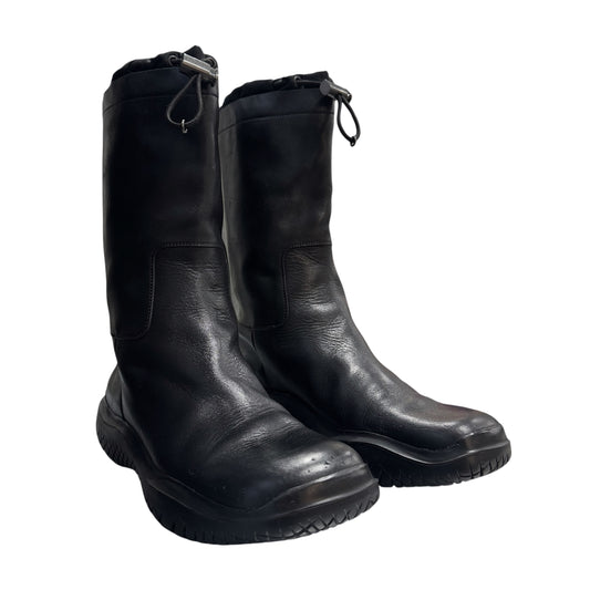 PRADA SPORT AW1999 BLACK ANKLE LEATHER BOOTS