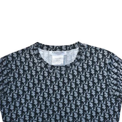 CHRISTIAN DIOR NAVY TROTTER MONOGRAM TOP