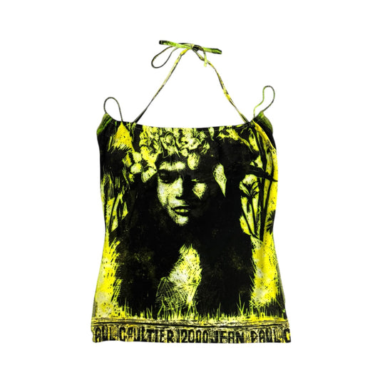 JEAN PAUL GAULTIER 2000 NEON HALTER TOP
