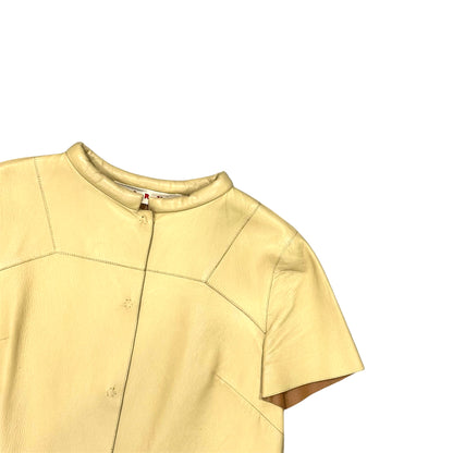 MARNI BUTTER YELLOW LEATHER TOP