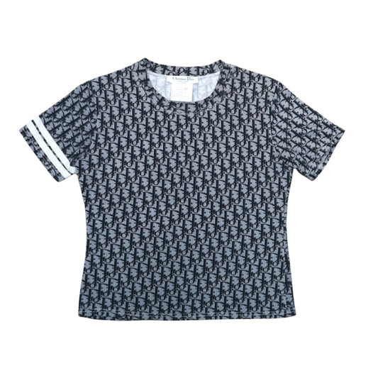 CHRISTIAN DIOR NAVY TROTTER MONOGRAM TOP