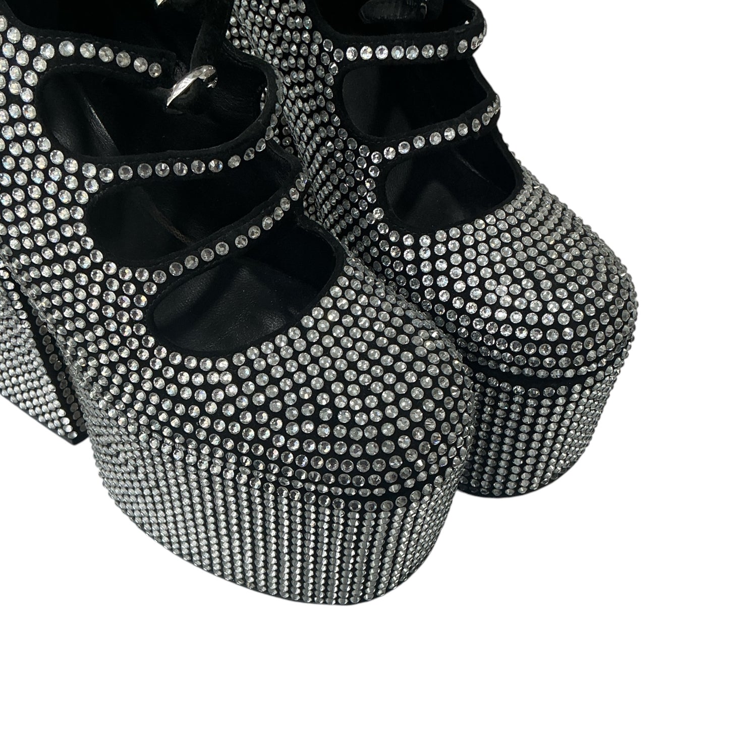 MARC JACOB KIKI SILVER RHINESTONE LEATHER ANKLE BOOTS